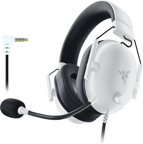 Razer BlackShark V2 X - Multi-Plattform kabelgebundenes Esports-Headset (Triforce 50mm Treiber, Erweiterte Passive Geräuschunterdrückung, 7.1 Surround Sound, Hyperclear Cardioid Mic) Weiß von Razer