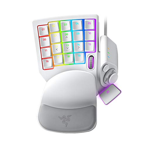Razer Tartarus Pro Mercury - Gaming Keypad - Gamepad mit analog-optischen Tasten - Rapid Trigger - 32 frei belegbare Tasten (anpassbarer Auslösepunkt, RGB Chroma) Mercury Weiß Razer Tartarus Pro Mercury - Gaming Keypad - Gamepad mit analog-optischen Tasten - Rapid Trigger - 32 frei belegbare Tasten (anpassbarer Auslösepunkt, RGB Chroma) Mercury Weiß von Razer