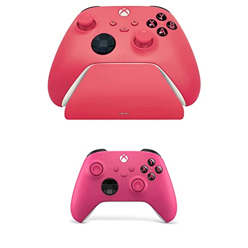 Razer Universelle Schnellladestation für Xbox mit Xbox Wireless Controller (Universelle Kompatibilität, Magnetkontaktsystem, Passend zu jedem Xbox-Controller, Einhändige Navigation) Deep Pink von Razer