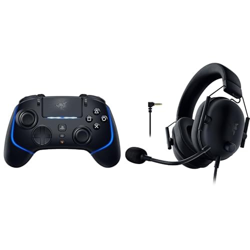 Razer Wolverine V2 Pro + BlackShark V2 X (PlayStation) - (HyperSpeed Wireless, Mecha-Tactile-Aktionstasten, 8-Wege-Microswitch-Steuerkreuz, HyperTrigger) Schwarz von Razer