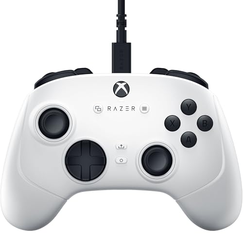 Razer Wolverine V3 Tournament Edition - Kabelgebundener Esports Controller für Xbox X|S & PC - Hall Effekt Sticks (Mecha Tactile Action Buttons, Pro HyperTriggers, 8-Wege D-Pad, 3m USB-C Kabel) Weiß von Razer