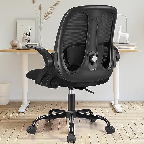 Razzor Office Chair, Ergonomic Computer Desk Chair with 2D Lumbar Support and Flip-up Arms, Swivel Breathable Mesh Task Chair with Adjustable Height for Home Office von Razzor