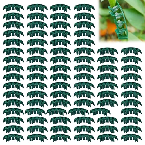 100 Artikel 360 Grad Verstellbar Pflanzenbieger,Lst Clips, Abnehmbar Low Stress Training Pflanzenclips, Pflanzenstiel-Trainer-Clips, Verbiegungssicher, für Topfpflanzen, Gemüse und Blumen Im Garten von Rbleote