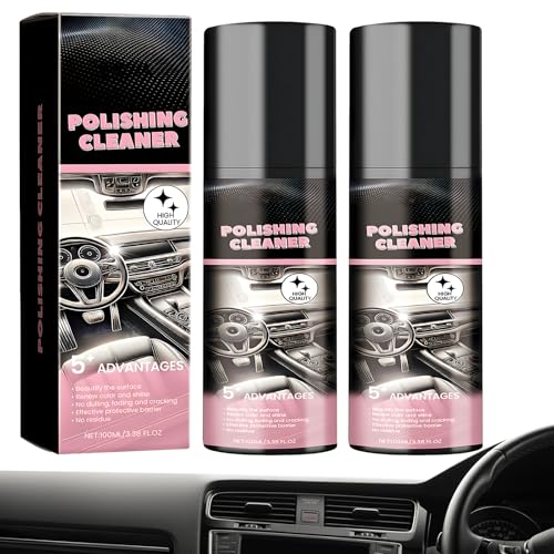 2 PCS 100 Ml Vielseitig Autoreinigung Polishing Cleaner Innenraum Poliermittel Fahrzeuginnenraum Entfernt Effektiv Hartnäckige Flecken Fett und Schmutz Aus Ihrem Autoinnenraum von Rbleote