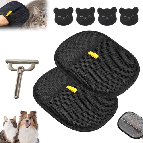 2 Stück Fell Magnet Handschuh Tierhaarentferner Handschuh, mit hundehaarentferner und Haarklebegerät Langlebig Und Verschleißfest Wiederverwendbar für Tierpflege, Reinigung von Kleidung Laken Sofas 2 Stück Fell Magnet Handschuh Tierhaarentferner Handschuh, mit hundehaarentferner und Haarklebegerät Langlebig Und Verschleißfest Wiederverwendbar für Tierpflege, Reinigung von Kleidung Laken Sofas von Rbleote