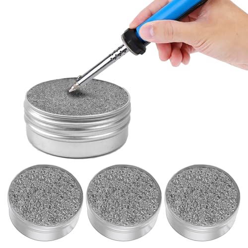 3 Dosen Lötspitzenreiniger,Lötspitzen Reaktivator,Reaktivierung Oxidierter Lötspitzen,zur Wartung und Reparatur Der Lötspitze Verwendet(Nettogewicht:16g Dose) von Rbleote