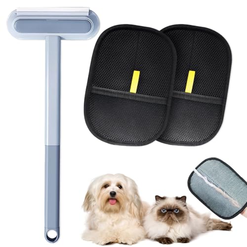 3 in 1 Pet Hair Remover 2 Stück Fell Magnet Handschuh Multifunktion Langen Griff Langlebig Wiederverwendbar Und Waschbar Für Möbel, Kleidung, Teppiche, Auto, Außenbereich Tierhaare 3 in 1 Pet Hair Remover 2 Stück Fell Magnet Handschuh Multifunktion Langen Griff Langlebig Wiederverwendbar Und Waschbar Für Möbel, Kleidung, Teppiche, Auto, Außenbereich Tierhaare von Rbleote