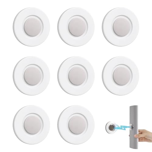 Fernbedienung Halterung 8 Stück Wandhalterung Fernbedienung Weiß Magnetische Fernbedienungshalter,Stark Klebender Wandhalterung Geeignet für die Fernbedienung von Fernsehern/Klimaanlagen/Ventilatoren von Rbleote