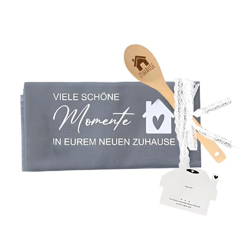 Rbleote Einweihungsgeschenk Haus, Geschenk zum Einzug, Inklusive Geschirrtuch, Spitzenband, Suppenlöffel und Grußkarte – EIN Kreatives Geschenk zum Umzug Rbleote Einweihungsgeschenk Haus, Geschenk zum Einzug, Inklusive Geschirrtuch, Spitzenband, Suppenlöffel und Grußkarte – EIN Kreatives Geschenk zum Umzug von Rbleote