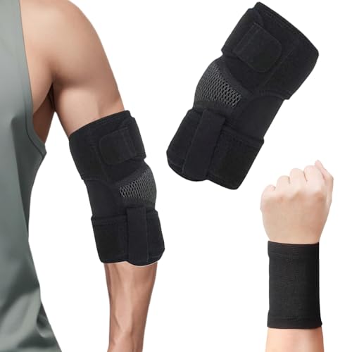 Rbleote Ellenbogenbandage, Tennisarm Bandage für Herren & Damen, Epicondylitis Spange Atmungsaktiv, Reduziert Schwellungen, Verbessert Stabilität, Ideal für Sport & Genesung von Rbleote