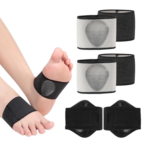 Rbleote Fussbandagen Mittelfuss Stützend 3 Paar Plantarfasziitis Bandage,Fußgewölbestütze,Fußbandage Mittelfuß Atmungsaktiv und Schweißableitend,Für Sport & Alltag von Rbleote