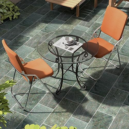 2er Set Klappstuhl Metall Faltstuhl mit Soft-Skin Gepolstert Lehne Armlehnen- Klappstuhl Balkon Camping Klappstühle Orange Klappsessel Folding Chair Gepolsteter Beistellstuhl Stuhl 100kg Belastbar 2er Set Klappstuhl Metall Faltstuhl mit Soft-Skin Gepolstert Lehne Armlehnen- Klappstuhl Balkon Camping Klappstühle Orange Klappsessel Folding Chair Gepolsteter Beistellstuhl Stuhl 100kg Belastbar von Rcynview