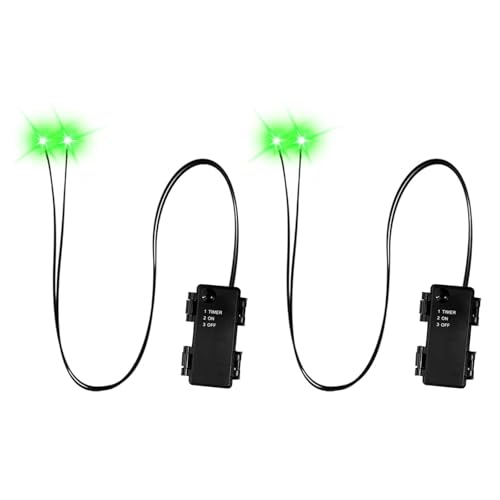Rdxanc 2 Stück LED Leuchtende Augen für Halloween Dekorationen Batteriebetrieben Wasserdicht Outdoor Party Eigentum mit Multicolor von Rdxanc