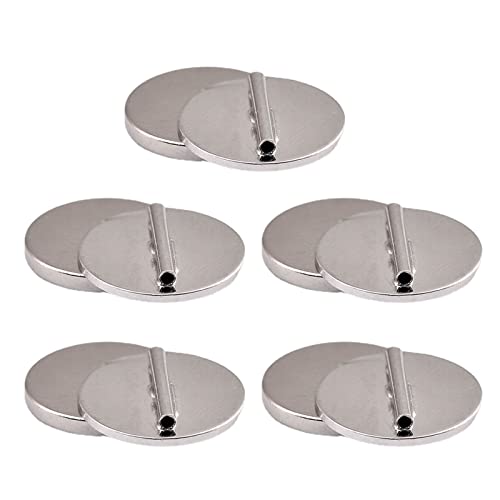 Rdxanc 5 Stück Pin Brosche Konverter Schaden Kleidung Magnet Schnalle Magnet Metall Revers Pin Brosche Halter Konverter Einfache Verwendung von Rdxanc