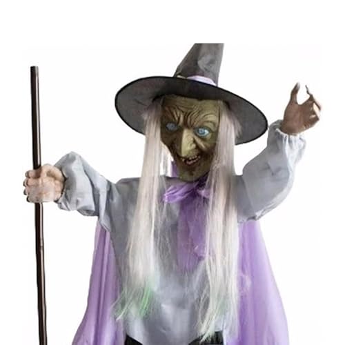 Rdxanc 【Outdoor Halloween Dekorationen】3.6 m dynamische schwebende Hexe mechanische Puppe - mit Sound und - für in von Rdxanc