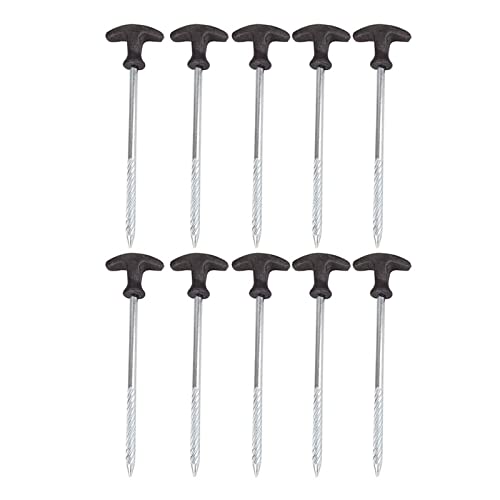 Rdxanc Verbesserte Zeltheringe Boden Camping Schraube Heringe Zeltheringe für Garten Camping Reisen Outdoor 10 Stück/Set von Rdxanc