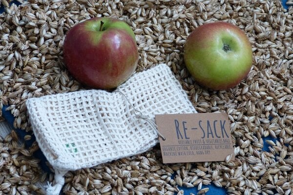 Obst und Gemüsenetz aus Biobaumwolle Re-Sack small von Re-Sack