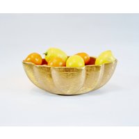 Vintage Blumentopf/Pflanzenschale Stangl Grenada Gold 2064 Hollywood Regency von ReArcade