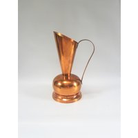 Vintage Kupfer Messing Krug Gießkanne Hand Made West Germany von ReArcade