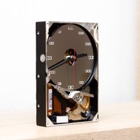 Tischuhr - Recycelte Computerfestplatte Uhr, Festplattenuhr, Geschenk Für Papa, Einzigartiges Geek Tischuhr - Recycelte Computerfestplatte Uhr, Festplattenuhr, Geschenk Für Papa, Einzigartiges Geek von ReComputing