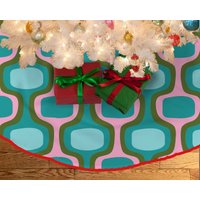 Weihnachtsbaum Rock Mcm Retro Mid Century Modern Blue Swirl von ReModRetro