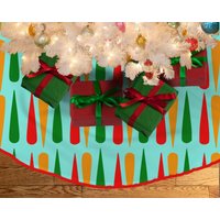 Weihnachtsbaum Rock Mcm Retro Mid Century Modern Tropfen Mint Blau von ReModRetro