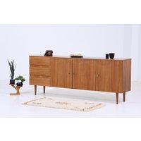 Vintage Nussbaum Sideboard 60Er Jahre | Mid Century Tv Board Mit Schubladen & Fächern Kommode Retro Holz Aufbewahrung von ReStoreBerlin