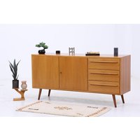 Vintage Sideboard 60Er Jahre | Mid Century Anrichte Mit Schubladen & Fächern Holz Aufbewahrung von ReStoreBerlin