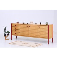 Vintage Sideboard 60Er Jahre | Mid Century Schubladen Tv Board Mit & Fächern Retro Anrichte Holz Aufbewahrung von ReStoreBerlin