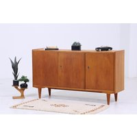 Vintage Sideboard 60Er Jahre | Mid Century Tv Board Mit Fächern Retro Holz Aufbewahrung von ReStoreBerlin