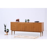 Vintage Sideboard 60Er Jahre | Mid Century Tv Board Mit Schubladen & Fächern Retro Holz Aufbewahrung von ReStoreBerlin