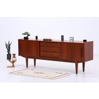 Vintage Teak Sideboard 60Er Jahre | Mid Century Anrichte Mit Schubladen & Fächern Retro Holz Aufbewahrung von ReStoreBerlin