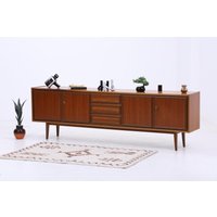 Vintage Teak Sideboard 60Er Jahre | Mid Century Tv Board Mit Schubladen & Fächern Retro Holz Aufbewahrung Vintage Teak Sideboard 60Er Jahre | Mid Century Tv Board Mit Schubladen & Fächern Retro Holz Aufbewahrung von ReStoreBerlin