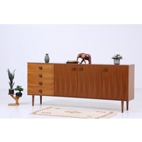 Wundervolles Vintage Sideboard 60Er Jahre | Mid Century Tv Board Mit Schubladen & Fächern Kommode Retro Holz Aufbewahrung Wundervolles Vintage Sideboard 60Er Jahre | Mid Century Tv Board Mit Schubladen & Fächern Kommode Retro Holz Aufbewahrung von ReStoreBerlin