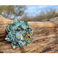 Handgefertigte Metall Echeveria Rustikale Wüsten Dekoration von ReTailForRescue