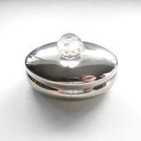 Dekorative Ovale Metallbox - Vintage Art Deco Schmuckbox von ReTainReMakeReNew