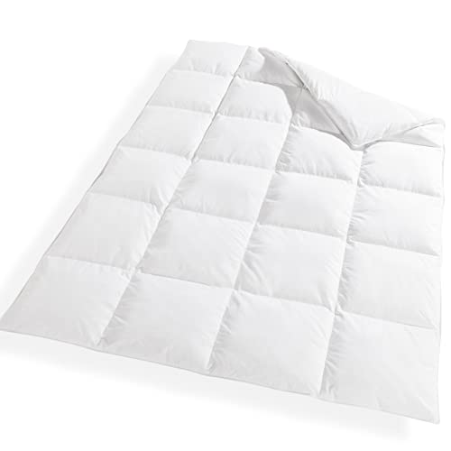 VitaloBett Winter Bettdecke 135x200 cm mit 100% extraweicher Daunenfüllung 1080g - Daunendecke mit Baumwoll-Bezug, Atmungsaktiv & waschbar bis zu 60°C, Ökotex-Zertifiziert VitaloBett Winter Bettdecke 135x200 cm mit 100% extraweicher Daunenfüllung 1080g - Daunendecke mit Baumwoll-Bezug, Atmungsaktiv & waschbar bis zu 60°C, Ökotex-Zertifiziert von VitaloBett