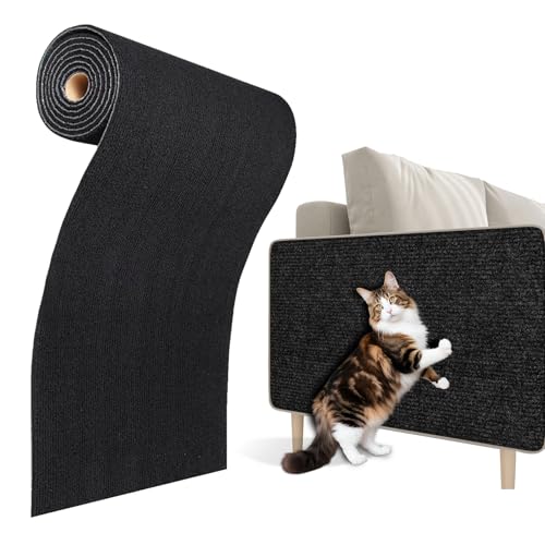ReWallpaper 60CMx2M Kratzschutz Sofa Katze Schwarz Dicke Katzenkratzmatten Wand Kratzteppich Katze Selbstklebend Schwarz Kratzwand für Katzen Couch Möbel DIY Zuschneidbar Kratzmatte Rolle Ablösbare ReWallpaper 60CMx2M Kratzschutz Sofa Katze Schwarz Dicke Katzenkratzmatten Wand Kratzteppich Katze Selbstklebend Schwarz Kratzwand für Katzen Couch Möbel DIY Zuschneidbar Kratzmatte Rolle Ablösbare von ReWallpaper