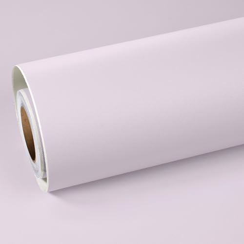 ReWallpaper Folie für Möbel Lila Tapete Selbstklebend Küchenschränke Klebefolie Schrankfolien Selbstklebend Matt Wandtapete Schlafzimmer Bad Hell Lila Tapete für Esszimmer Küche Wand 40cm×3m von ReWallpaper