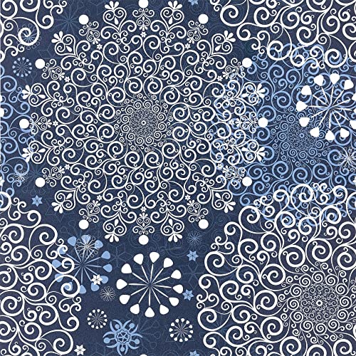 ReWallpaper Fototapete Mandala Selbstklebend Tapete Blau Weiß Muster Klebefolie Badezimmer Wasserfest Möbel Dekofolie Möbelfolie Vintage Wandtapete Schlafzimmer Modern 44.5CM x 3M von ReWallpaper