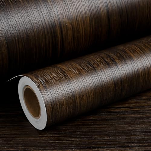 ReWallpaper Klebefolie Holzoptik Braun Selbstklebende Folie Arbeitsplatte Küche Holz Braun Nussbaum 40CMx3M Dickere Dekofolie Selbstklebend Holzoptik Dunkel für Küchenschränke Küchenfronten ReWallpaper Klebefolie Holzoptik Braun Selbstklebende Folie Arbeitsplatte Küche Holz Braun Nussbaum 40CMx3M Dickere Dekofolie Selbstklebend Holzoptik Dunkel für Küchenschränke Küchenfronten von ReWallpaper