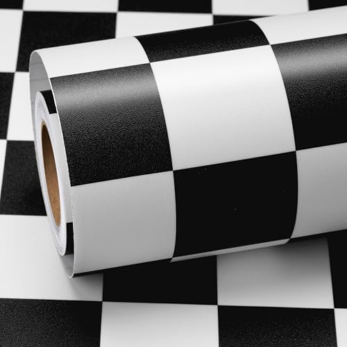 ReWallpaper Klebefolie Möbel Schwarz Weiß Selbstklebende Tapete Kariert Küchenfolie Schränke Arbeitsplatte Wand 40CM×3M Schachbrett Dekorfolie Selbstklebend Schwarz Weiß für Türen Basteln ReWallpaper Klebefolie Möbel Schwarz Weiß Selbstklebende Tapete Kariert Küchenfolie Schränke Arbeitsplatte Wand 40CM×3M Schachbrett Dekorfolie Selbstklebend Schwarz Weiß für Türen Basteln von ReWallpaper