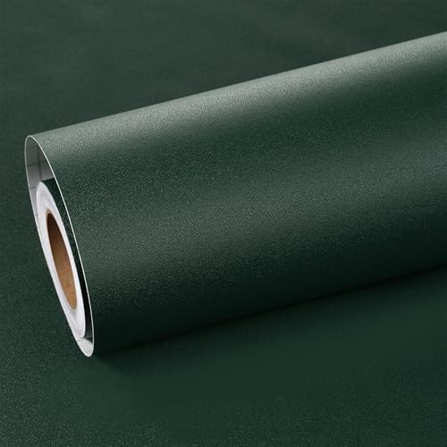 ReWallpaper Möbelfolie Grün Matt Selbstklebende Tapete Uni Folie für Möbel Tischplatte Fensterbank Badezimmer Schlafzimmer Küchenfolie Selbstklebend Schränke Dunkel 40cm×3m von ReWallpaper