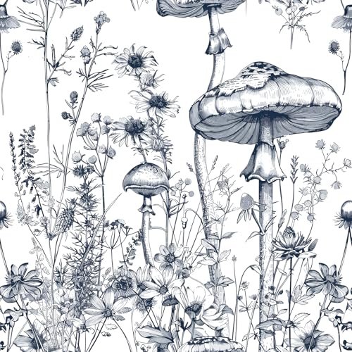 ReWallpaper Selbstklebende Tapete Weiß Wand Klebefolie Möbel Weiß Muster Pilze Wandtapete Selbstklebend Kinderzimmer Folie Weiß Matt für Küchenschränke Bad Klebefolie Blumen Vintage 44.5cm×3m ReWallpaper Selbstklebende Tapete Weiß Wand Klebefolie Möbel Weiß Muster Pilze Wandtapete Selbstklebend Kinderzimmer Folie Weiß Matt für Küchenschränke Bad Klebefolie Blumen Vintage 44.5cm×3m von ReWallpaper