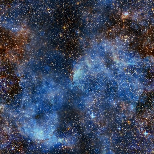ReWallpaper Tapete Selbstklebend Galaxy 44.5CMx7M Möbelfolie Dunkelblau Muster Sterne Klebetapete Selbstklebend Wand Kinder Wasserfeste Klebefolie für Badezimmer Mustertapete Schlafzimmer von ReWallpaper