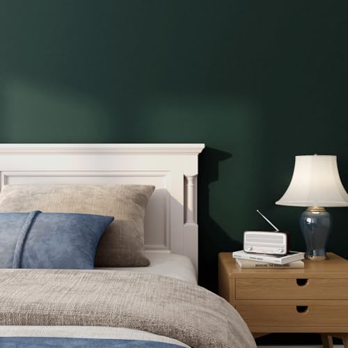ReWallpaper Tapete Selbstklebend Grün 60cm×5m Klebefolie Möbel Matt Schrankfolien Selbstklebend Dunkel Grün Möbelfolie für Kinder Küche Schreibtisch Wand Tapeten Schlafzimmer Erwachsene von ReWallpaper
