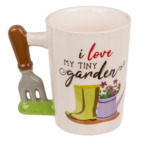 Becher Tiny Garden Henkelbecher Trinkbecher Geschenk Geschenkidee Trinkgefäß Kaffebecher Tasse Schriftzug - I Love My Tiny Garden - 12,7 x 11 cm Becher Tiny Garden Henkelbecher Trinkbecher Geschenk Geschenkidee Trinkgefäß Kaffebecher Tasse Schriftzug - I Love My Tiny Garden - 12,7 x 11 cm von ReWu