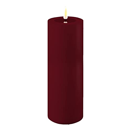 LED Kerze Deluxe Homeart, Outdoor LED Kerze (Kunststoff Kein Echtwachs) mit realistischer Flamme, warmweißes Licht, Hitzebeständig für den Aussenbereich (Bordeaux) LED Kerze Deluxe Homeart, Outdoor LED Kerze (Kunststoff Kein Echtwachs) mit realistischer Flamme, warmweißes Licht, Hitzebeständig für den Aussenbereich (Bordeaux) von ReWu