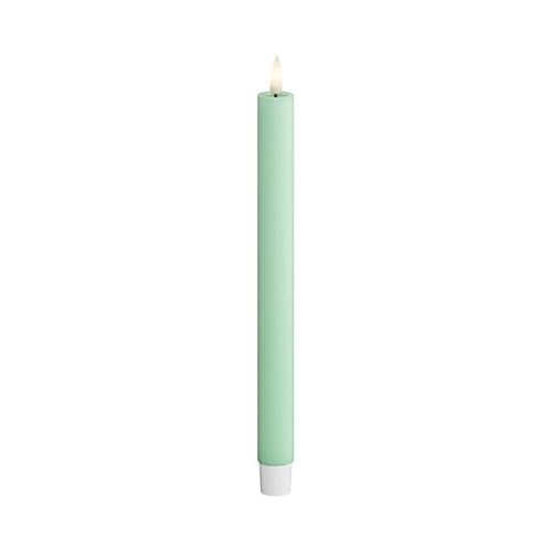 ReWu LED Stabkerze 2er Deluxe Homeart, Indoor LED-Stabkerze mit realistischer Flamme auf einem Echtwachsspiegel, warmweißes Licht - Mint Minze Stabkerze 24 cm ReWu LED Stabkerze 2er Deluxe Homeart, Indoor LED-Stabkerze mit realistischer Flamme auf einem Echtwachsspiegel, warmweißes Licht - Mint Minze Stabkerze 24 cm von ReWu