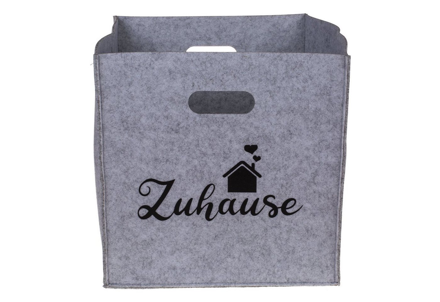 ReWu Aufbewahrungsbox Filz Aufbewahrungsbox Zuhause Grau 32 x 32 x 32 cm von ReWu